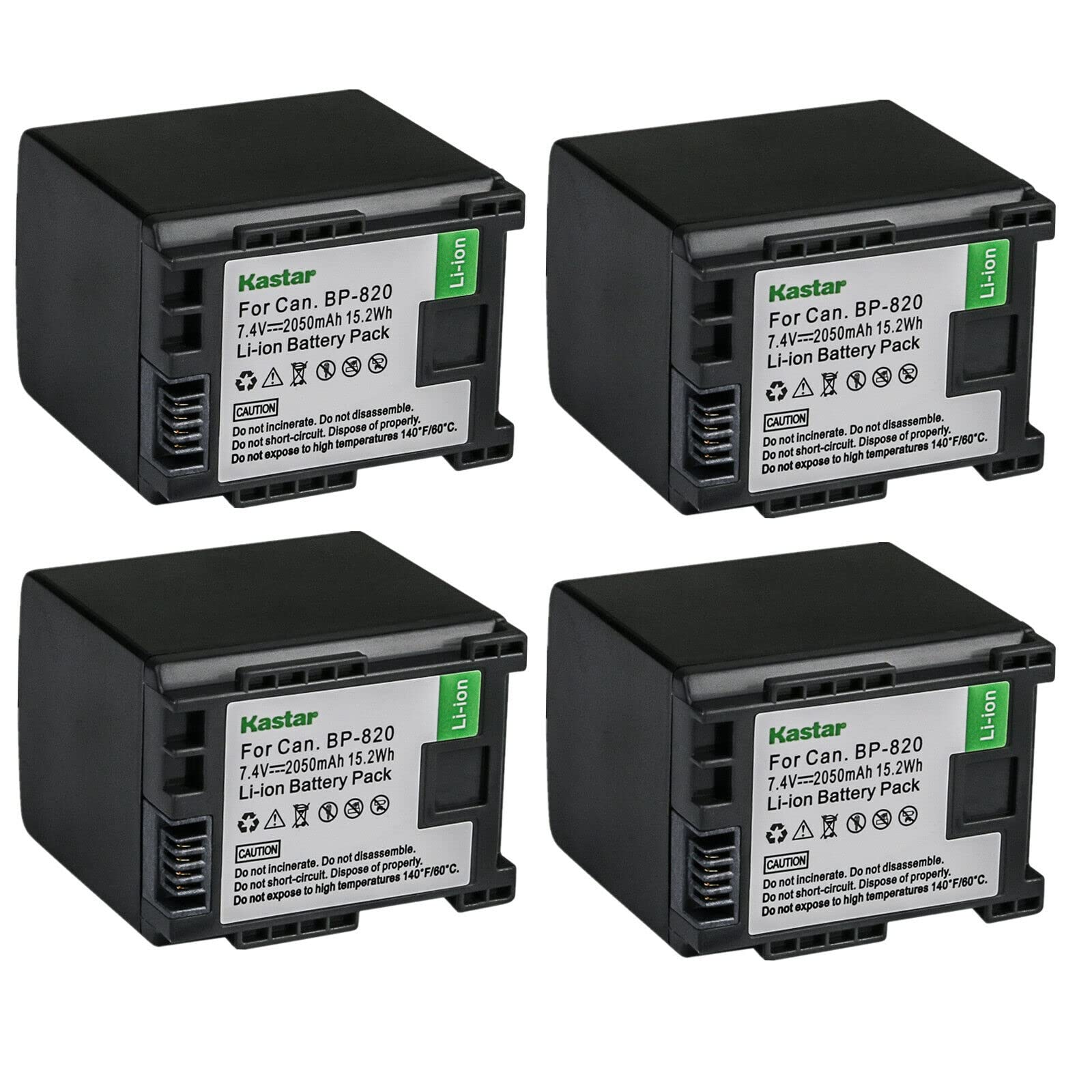 Amazon.com : Kastar 4-Pack BP-820 Battery Replacement for Canon